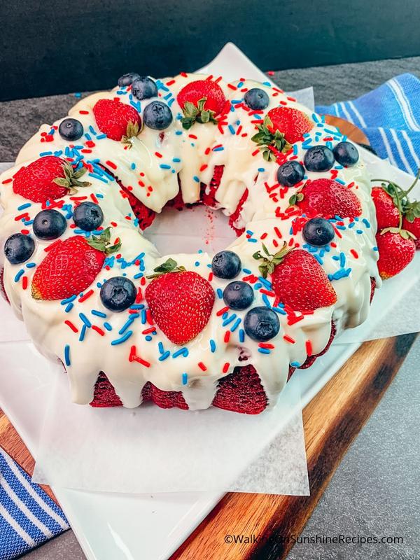Red Velvet 4Th Of July Cake