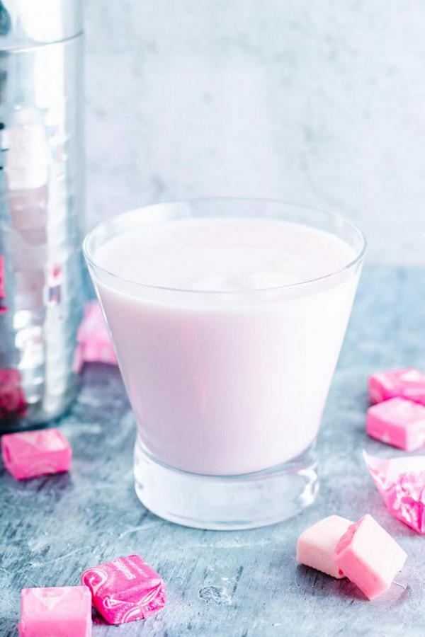 Pink Starburst Candy Alcohol Drink