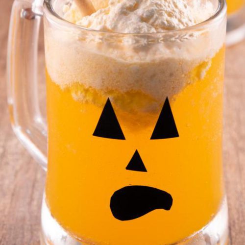 BEST Jack O Lantern Floats - Fun Halloween Drinks For Kids {EASY} Mocktails
