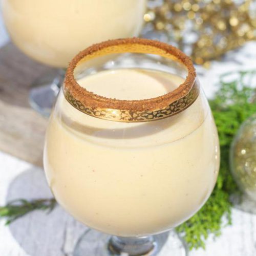 Christmas Alcoholic Drinks – BEST Eggnog Martini Cocktail Recipe – Easy and Simple Holiday Drink