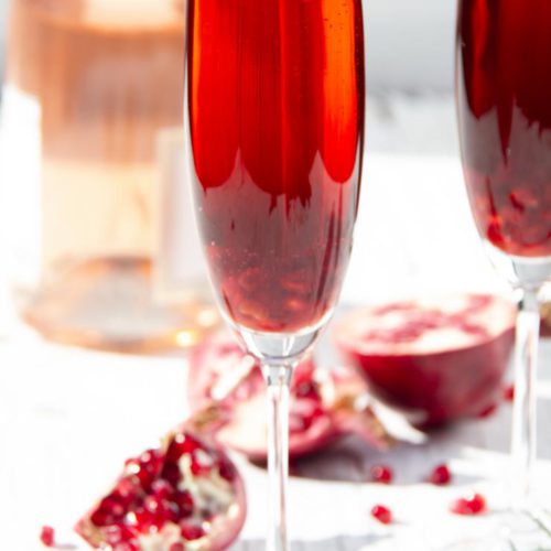 Alcoholic Drinks – BEST Pomegranate Champagne Mimosa Cocktail Recipe – Easy and Simple Alcohol Drinks