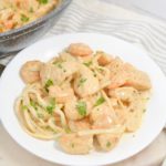EASY Keto Chicken & Shrimp Fettuccine Alfredo Pasta – Low Carb Alfredo Pasta Noodles Idea – Quick – Healthy – BEST Recipe – Ketogenic Diet – Dinner – Lunch
