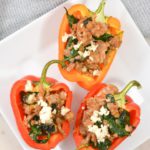 EASY Keto Sausage And Feta Stuffed Peppers – Low Carb Idea – Quick – Healthy – BEST Recipe