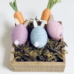 DIY Dollar Tree Farmhouse Twine Easter Bunny Eggs - Easy Easter Spring Dollar Store Craft Projects
